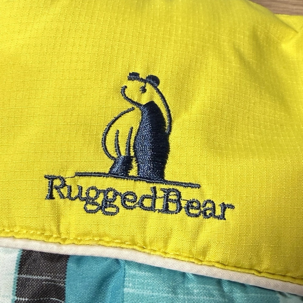 Rugged Bear Snowsuit 6-9 Months Blue Green Plaid Insulated Hand/feet Covers - Picture 10 of 11
